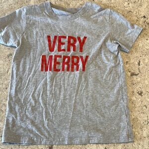 Gray Kids T-Shirt with Red Print